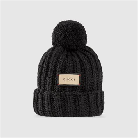 gucci knit hat black